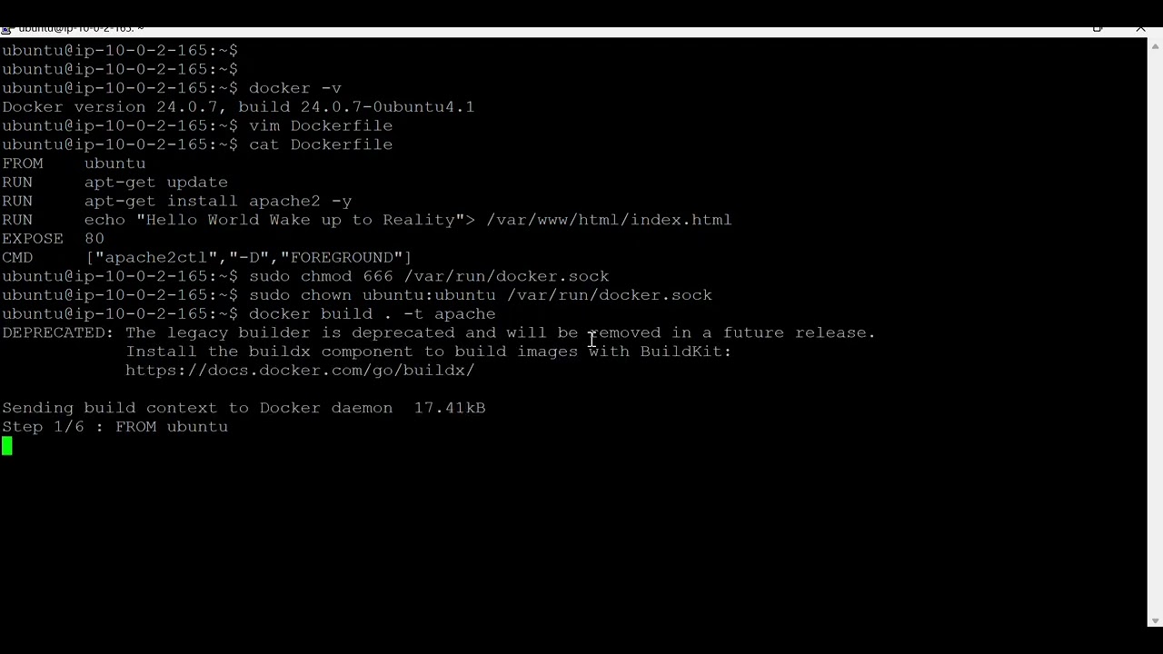 Docker Hands-On: Build an Image and Run Apache in a Container