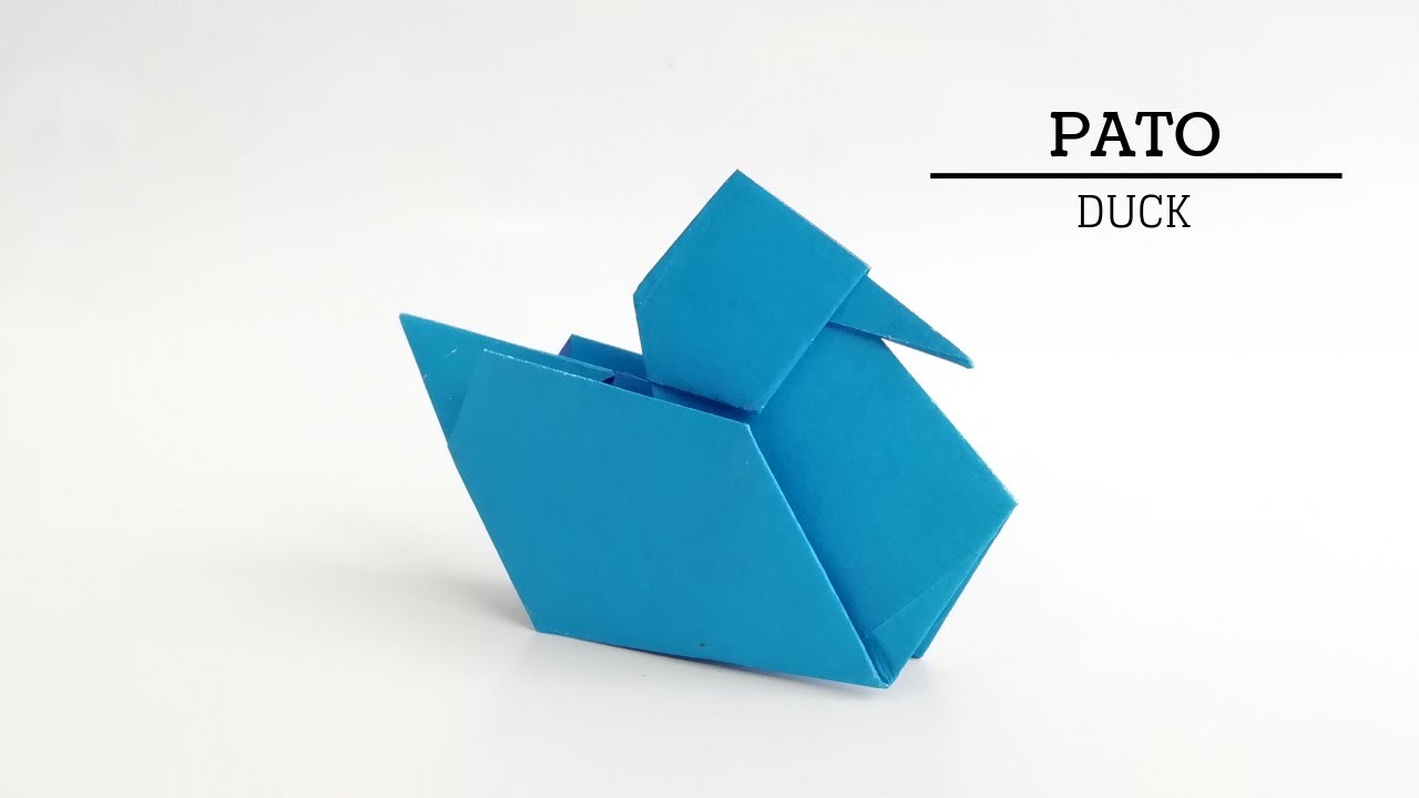Como hacer un pato en origami - How to make an origami duck?