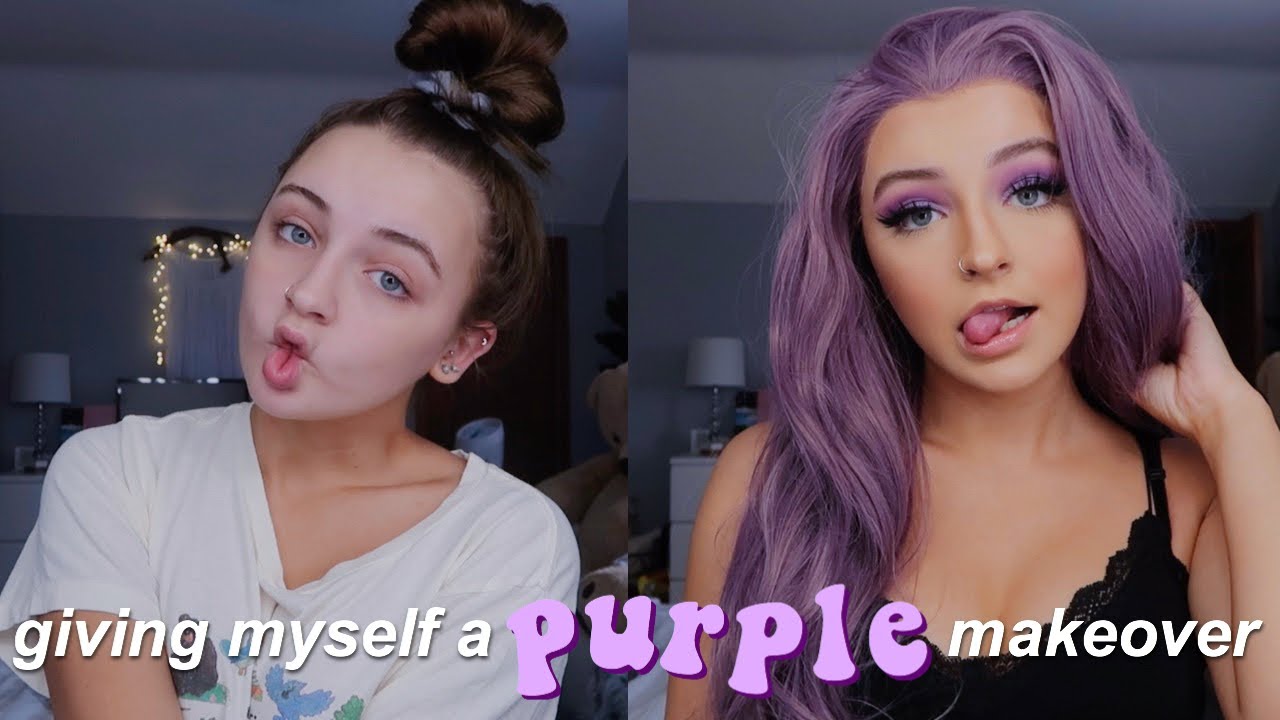 giving myself a purple makeover