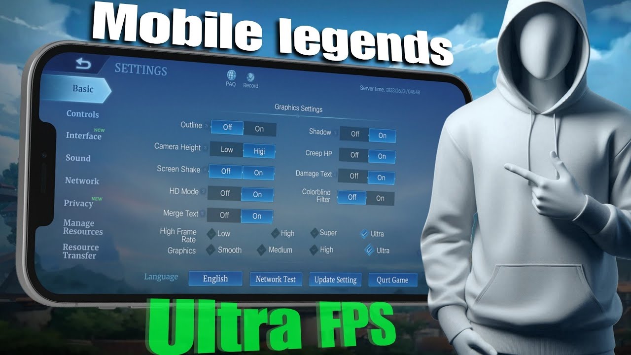 Mobile legend မှာ Ultra Fps ဖွင့်နည်းအသစ် (2025)