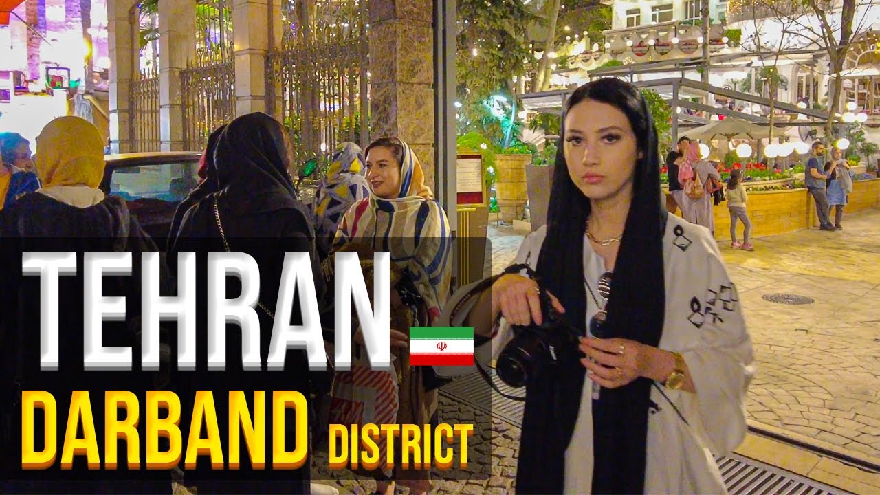 IRAN Walking tour night 4K | Darband Tehran street food 3 April