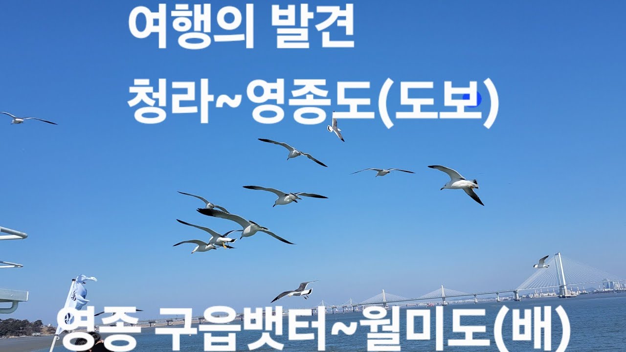 인천로봇랜드~청라하늘대교~영종도~구읍뱃터~월미도(약7키로) 즐감하세요