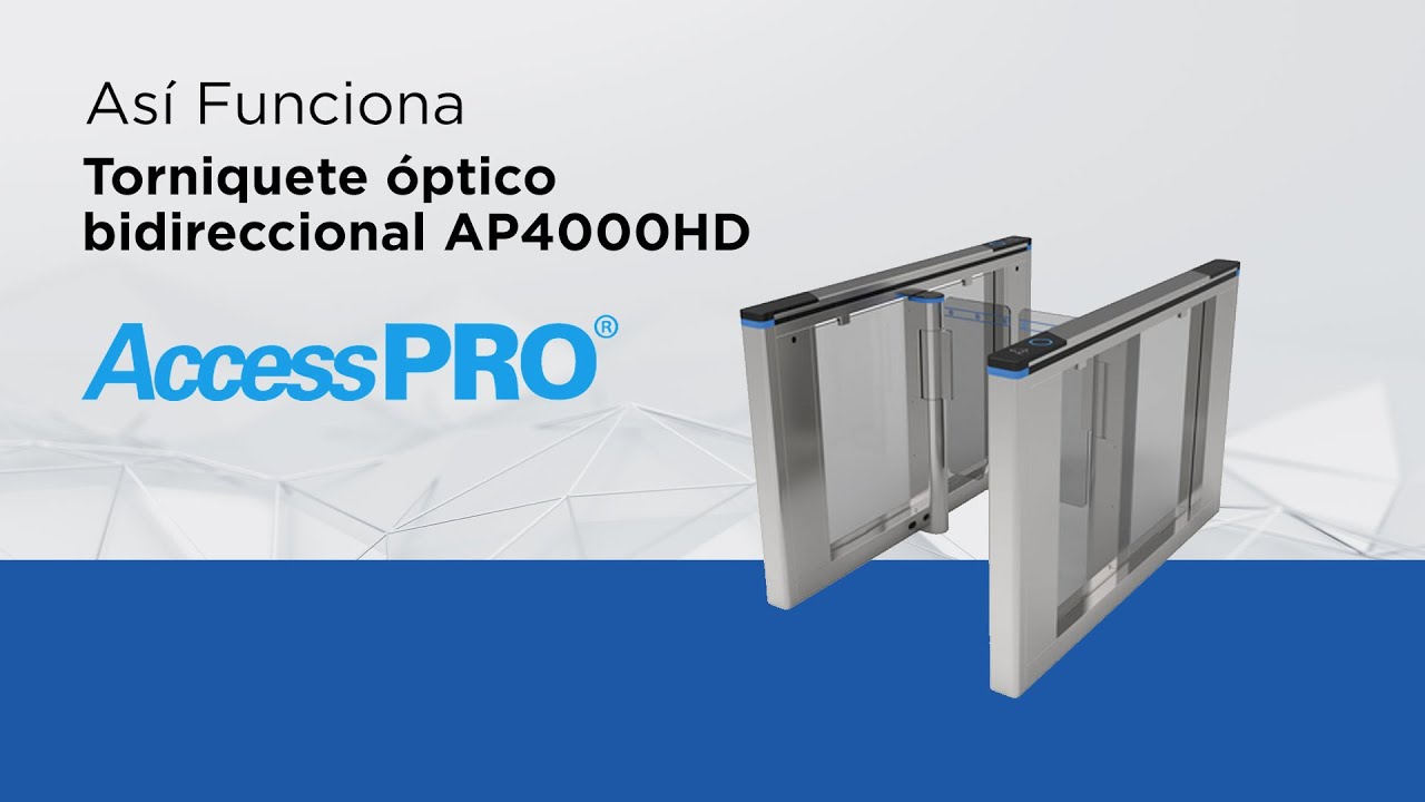 Así Funciona - Torniquete óptico bidireccional AP4000HD