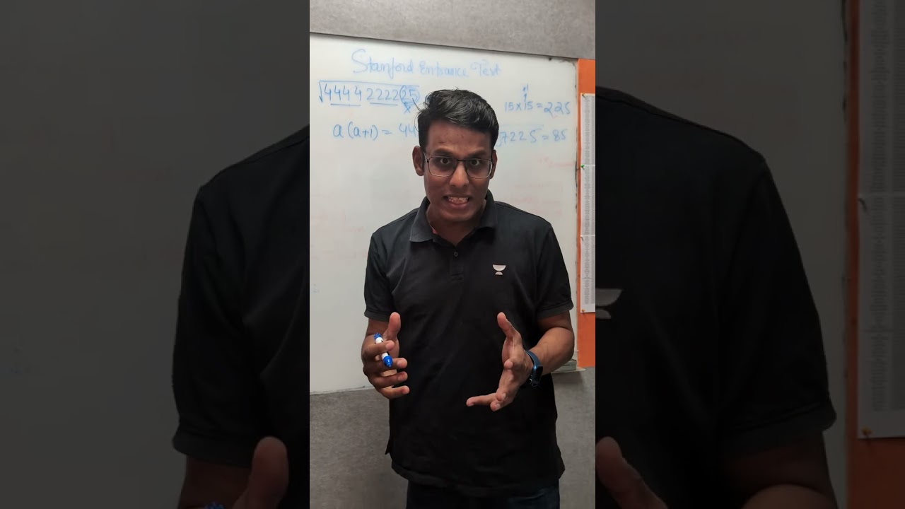 Ninja Technique to solve Stanford Entrance Test Question 🚀 | Prashant Jain #qotd