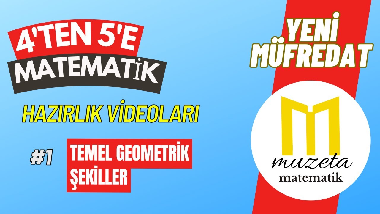 1) GEOMETRİNİN ALFABESİ: TEMEL GEOMETRİK ŞEKİLLER | 5. SINIFA HAZIRLIK