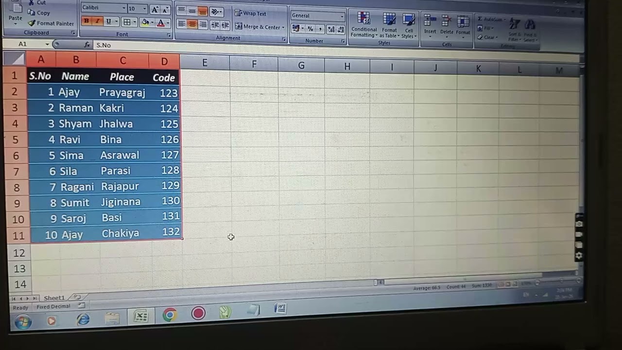 One Click full formatting trick in Excel. 
