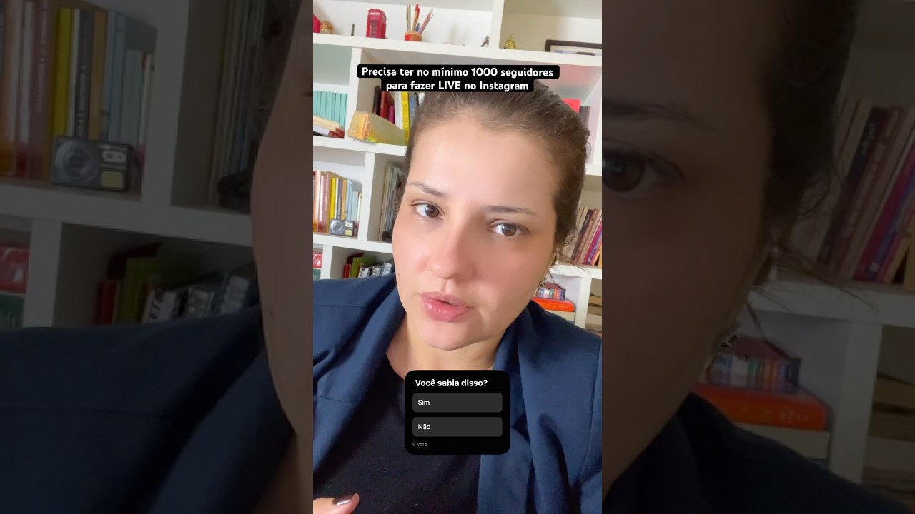Precisa ter no m&iacute;nimo 1000 seguidores para fazer LIVE no Instagram