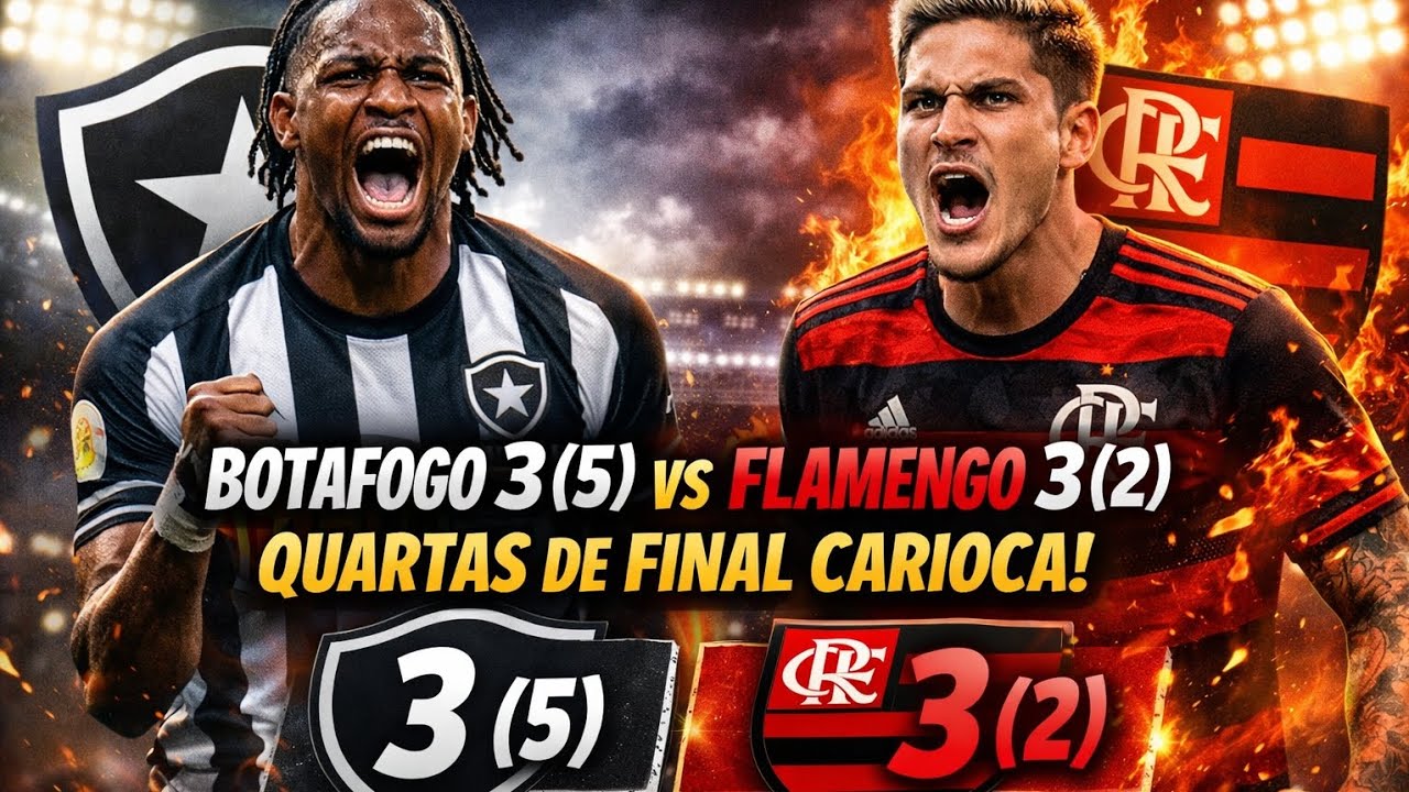 Quartas de final BOTAFOGO X FLAMENGO Simulação 