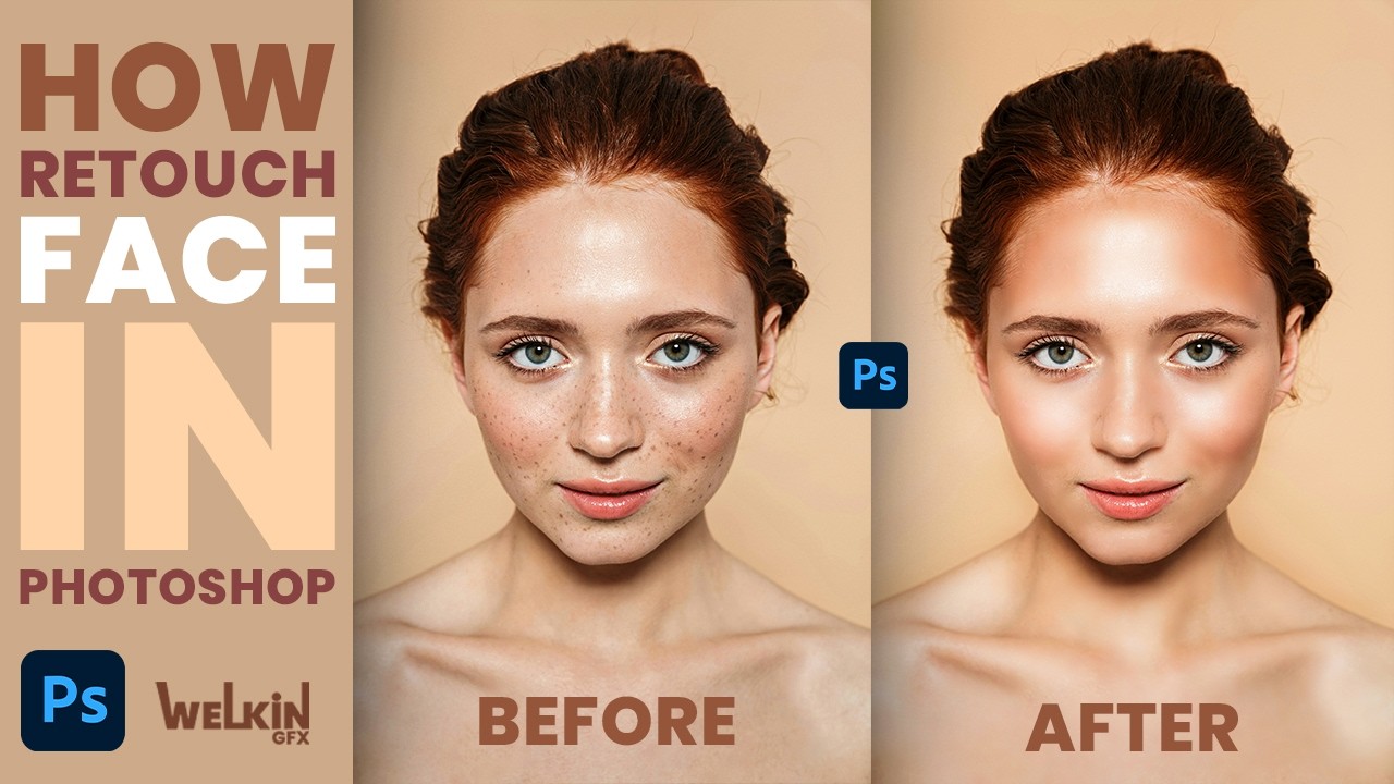 Photoshop 2026 Mein Skin Retouch Kaise Kare  Magazine Style Skin Smoothing Tutorial Hindi  Welkin GF