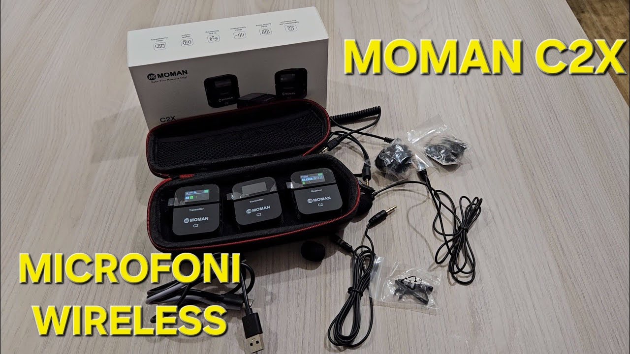 MICROFONI WIRELESS Moman C2X - Pazzeschi!!!!! TEST E RECENSIONE!