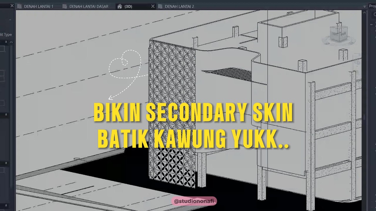 REVIT FACADE TUTORIAL : SECONDARY SKIN BATIK KAWUNG Eps #2