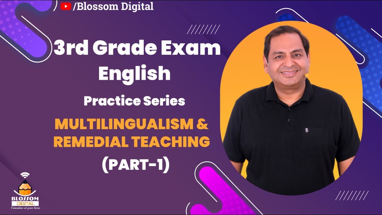 3rd Grade English, Practice Series- Multilingualism & Remedial Teaching - Part -1- Anil Chugh