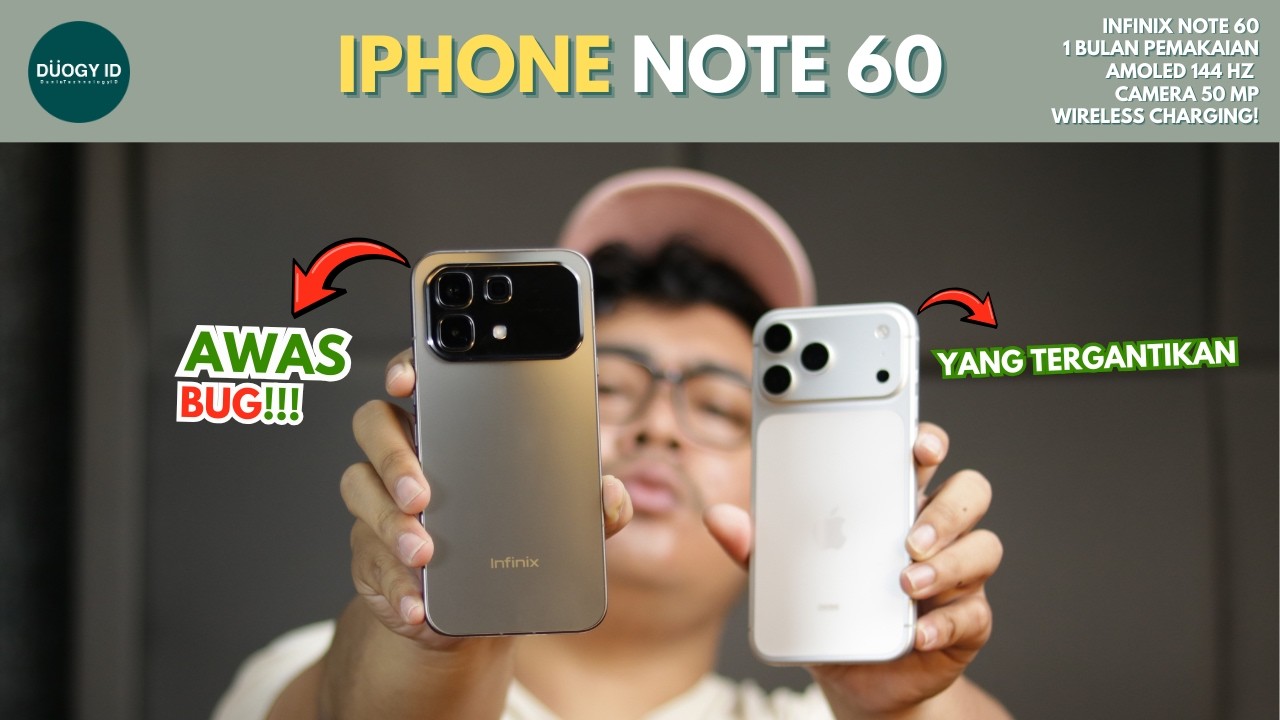 Review 1 Bulan Infinix Note 60: Berasa IPHONE banget?! (Tes Gaming Rata Kanan & Awas Bug Kamera)