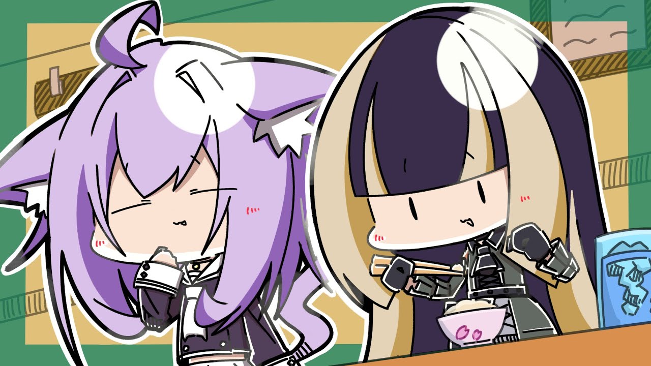 Okayu is melted by Raden's cuteness.【Animated Hololive/Eng sub】【Okayu/Raden】