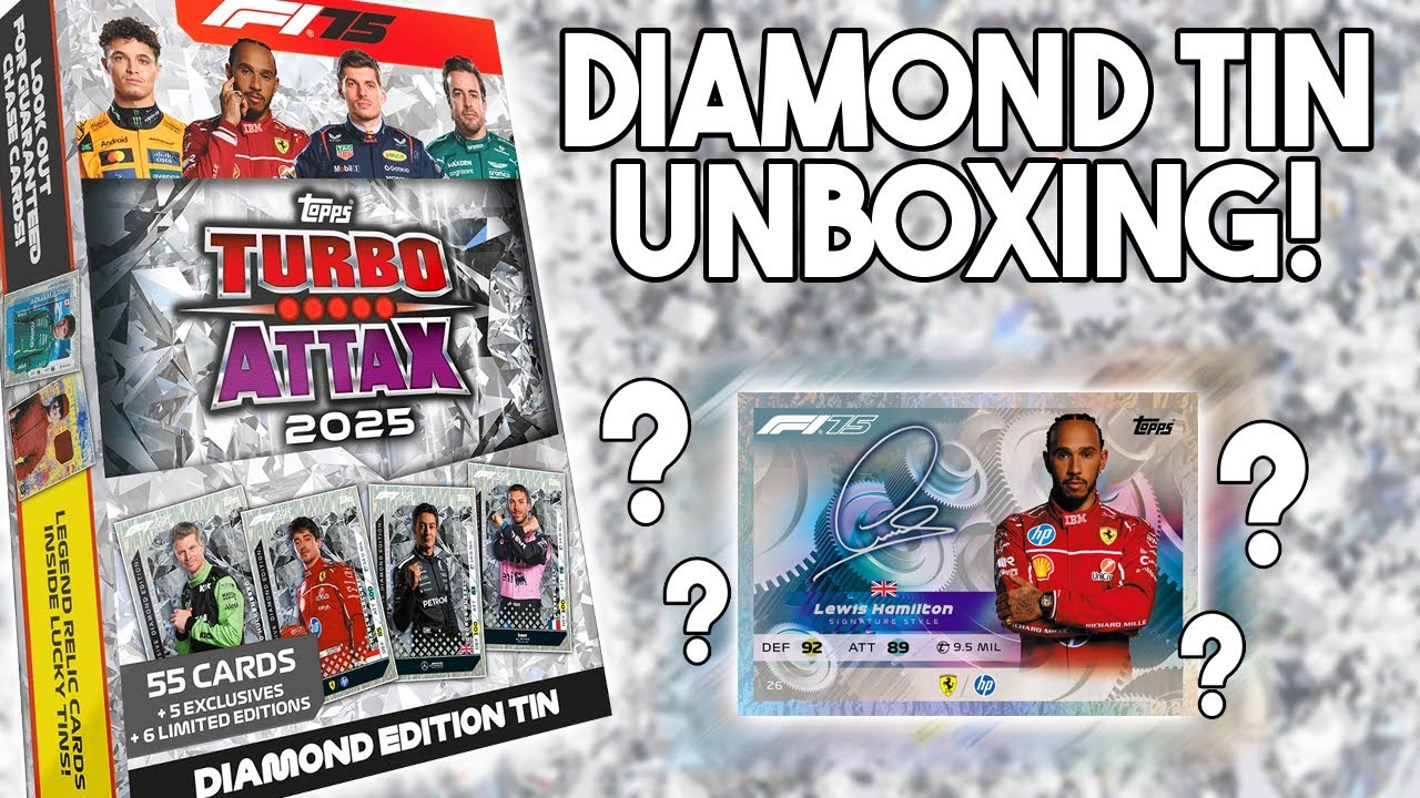 F1 Turbo Attax 2025 Diamond Tin Unboxing #F1 #Formula1 #Topps