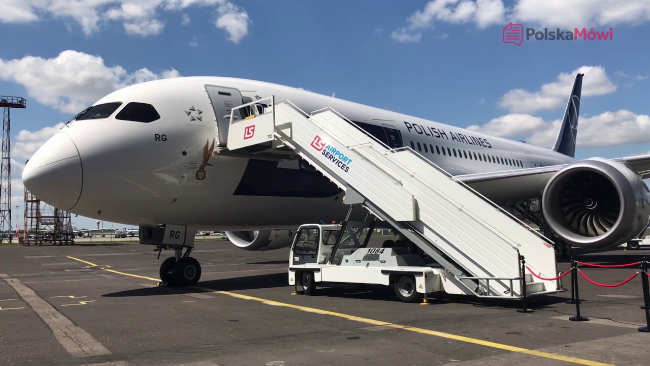Boeing 787-8 Dreamliner pamięci Cichociemnych - Prezentacja nowego samolotu PLL Lot VIDEO