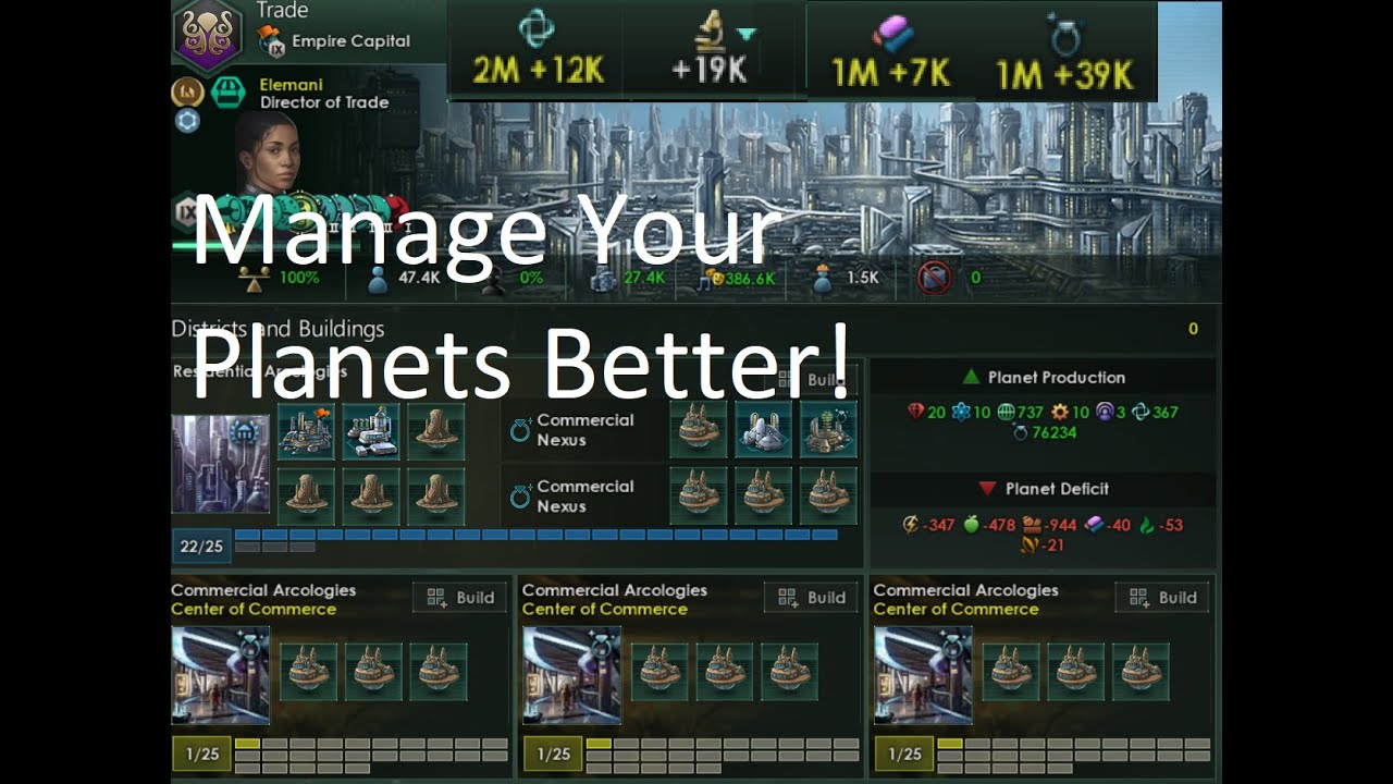 Руководство по управлению планетами для Stellaris 4.0 + Увеличьте свои планеты!
