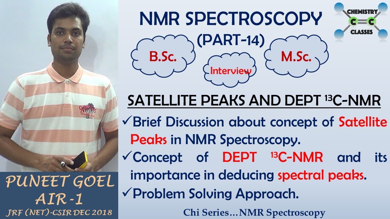 SATELLITE PEAKS IN NMR SPECTROSCOPY | DEPT 13C-NMR SPECTRAL INFO | PROBLEM SOLVING | CHI PART-14