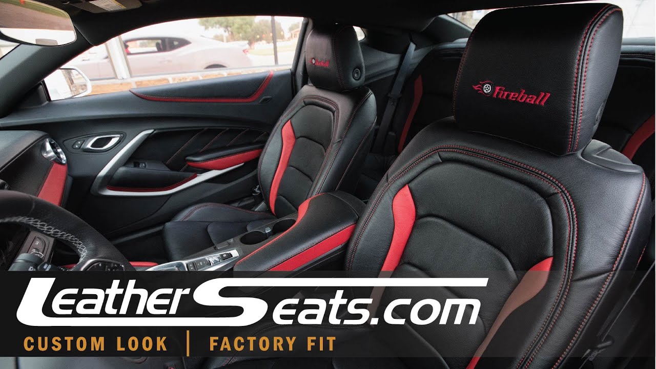 2016 Fireball Camaro SS Interior - Installing Replacement Leather Upholstery Kit - LeatherSeats.com