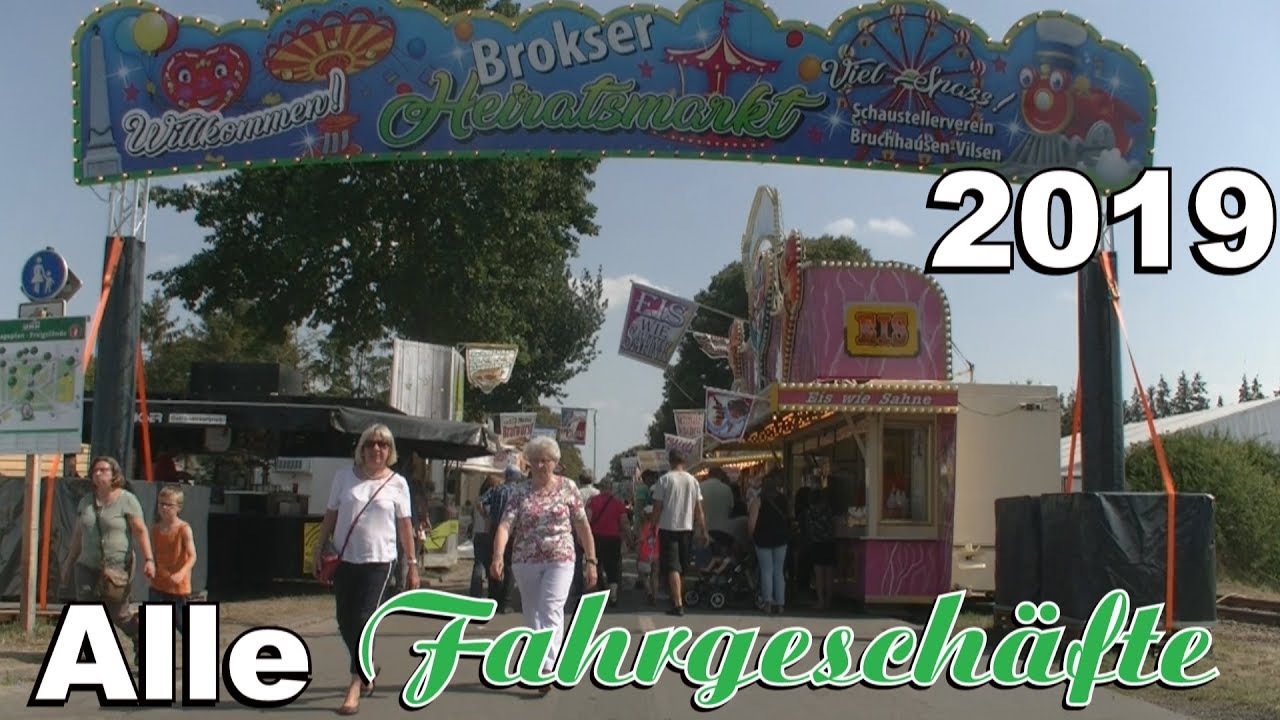 Brokser Heiratsmarkt 2019 | Alle Fahrgeschäft | 1080 HD