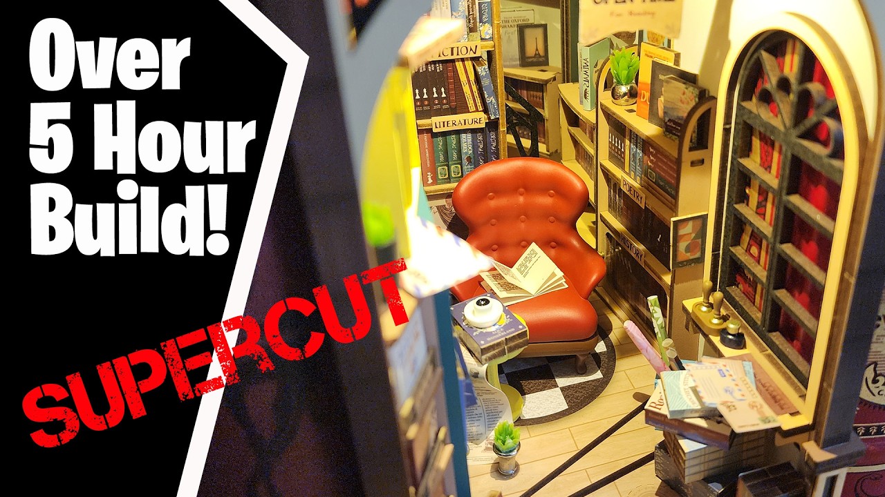 Book Nook Build: The Full Over 5-Hour Journey (No Time Skips!)