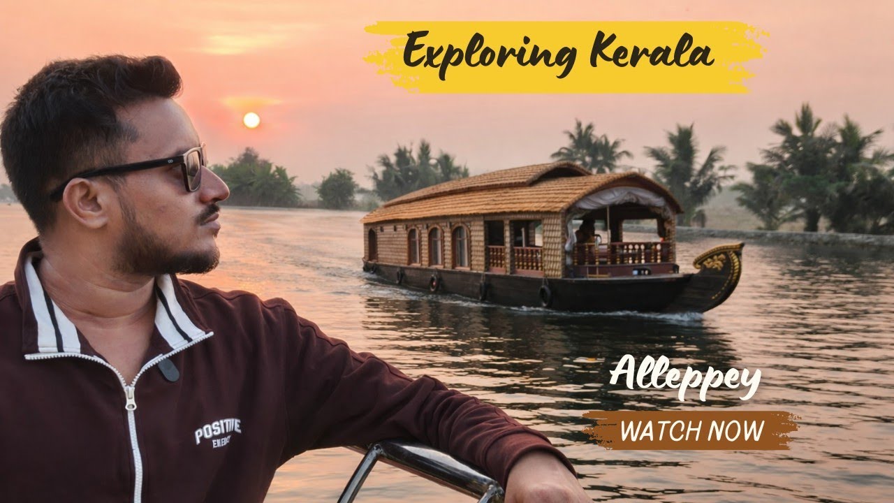 Exploring Kerala 🌴Vlog (Part 3) | Alleppey Backwaters, Samudra Beach & Jatayu | #vlog 