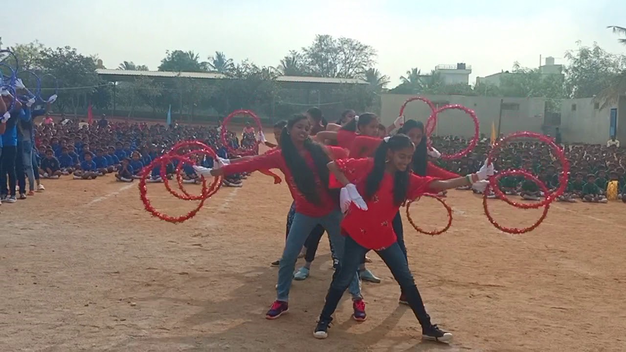 Republic Day Hoops drill  from St. Ann's high school Nelamangala.