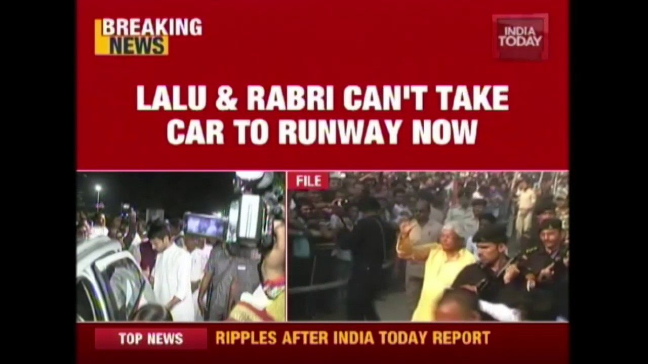 Lalu & Rabri Lose VVIP Tarmac Access At Patna Airport