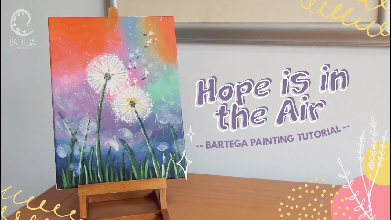 🌼BEAUTIFUL Dandelion Artwork | Acrylic Painting Tutorial for Beginners