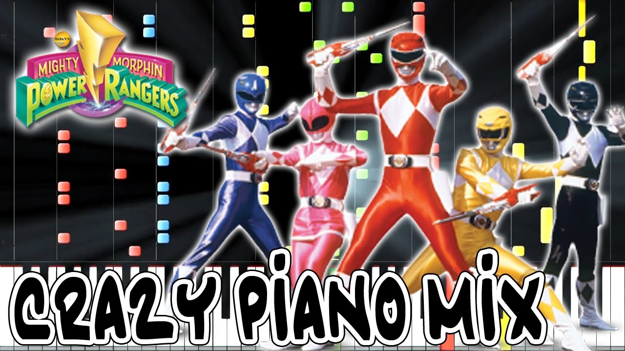 Crazy Piano Mix! MIGHTY MORPHIN POWER RANGERS Theme