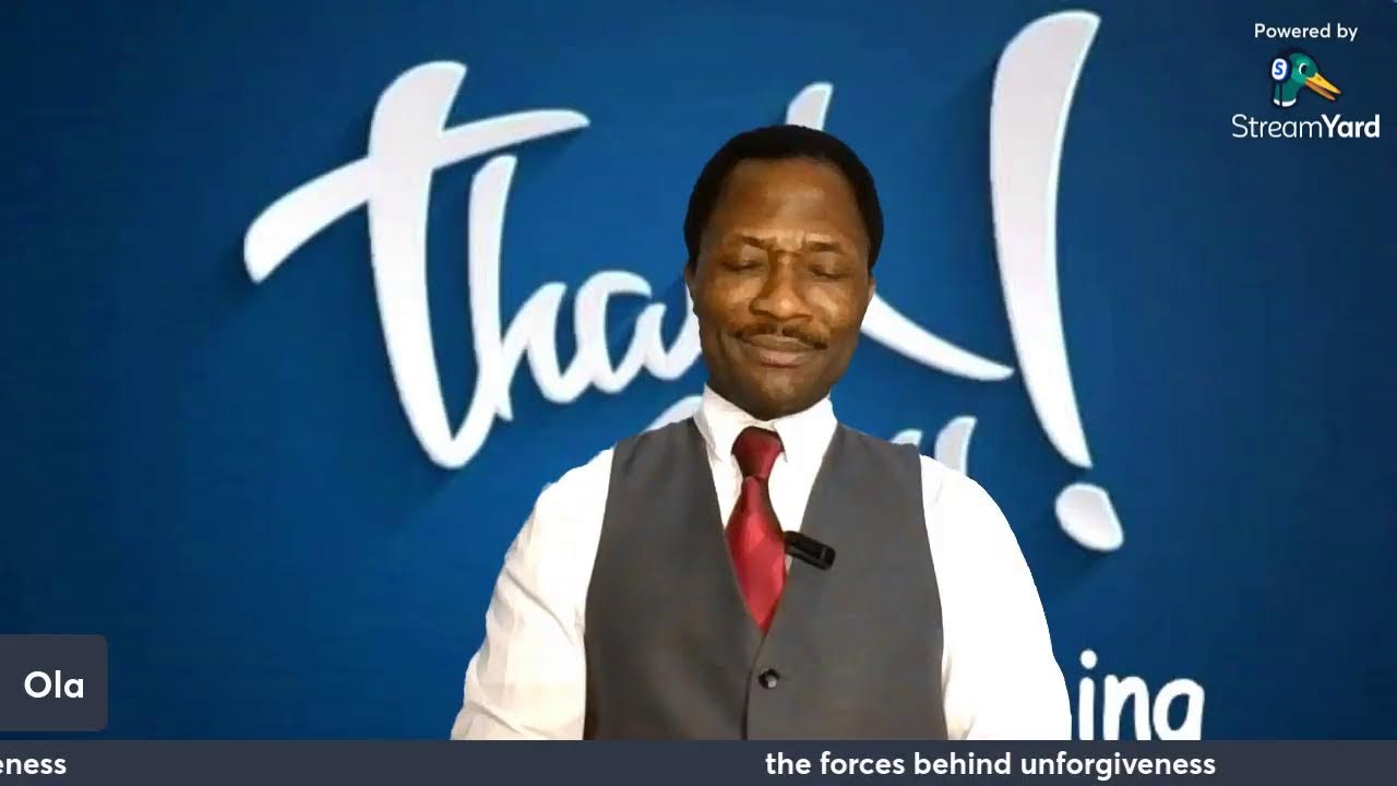 Forgive and you shall be forgiven