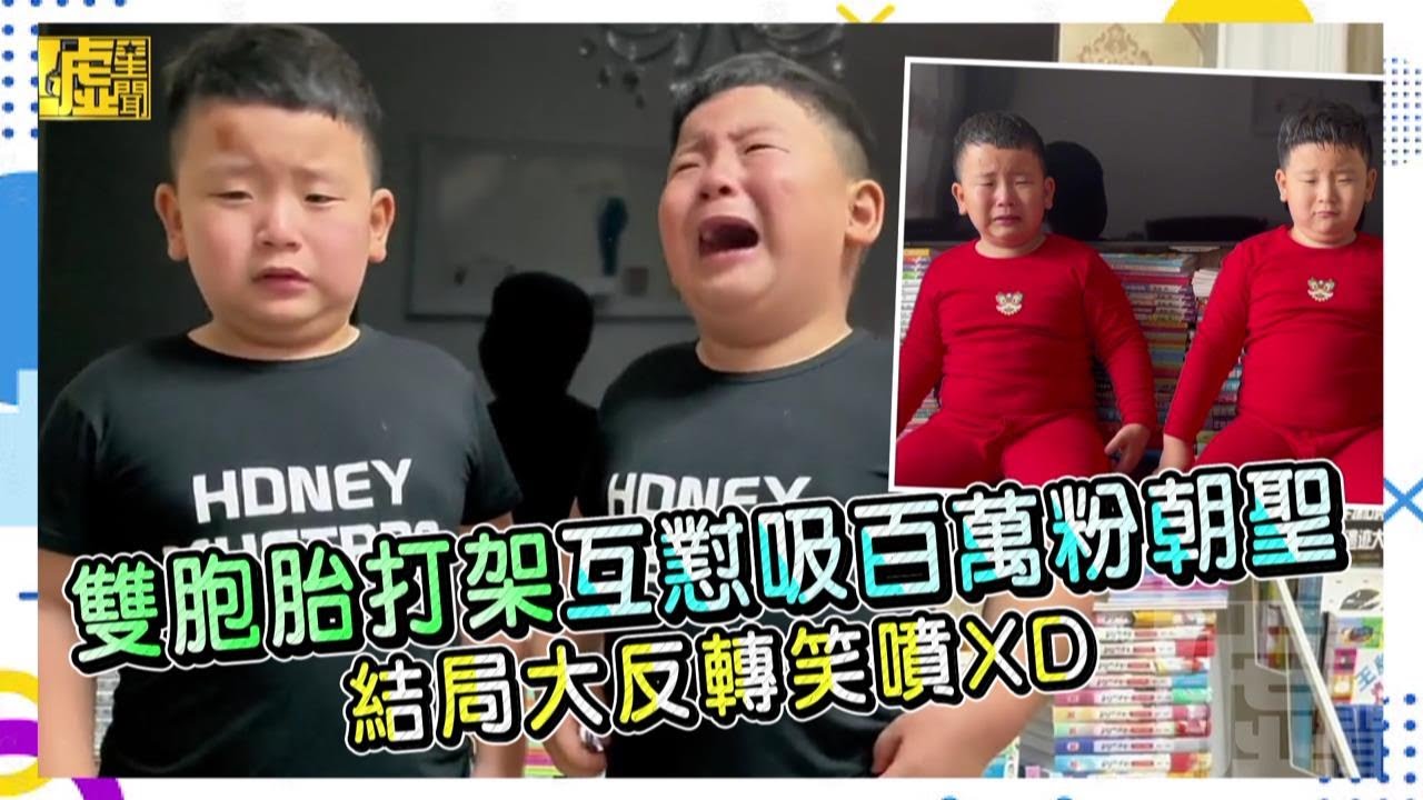 雙胞胎打架互懟吸百萬粉朝聖 結局大反轉笑噴