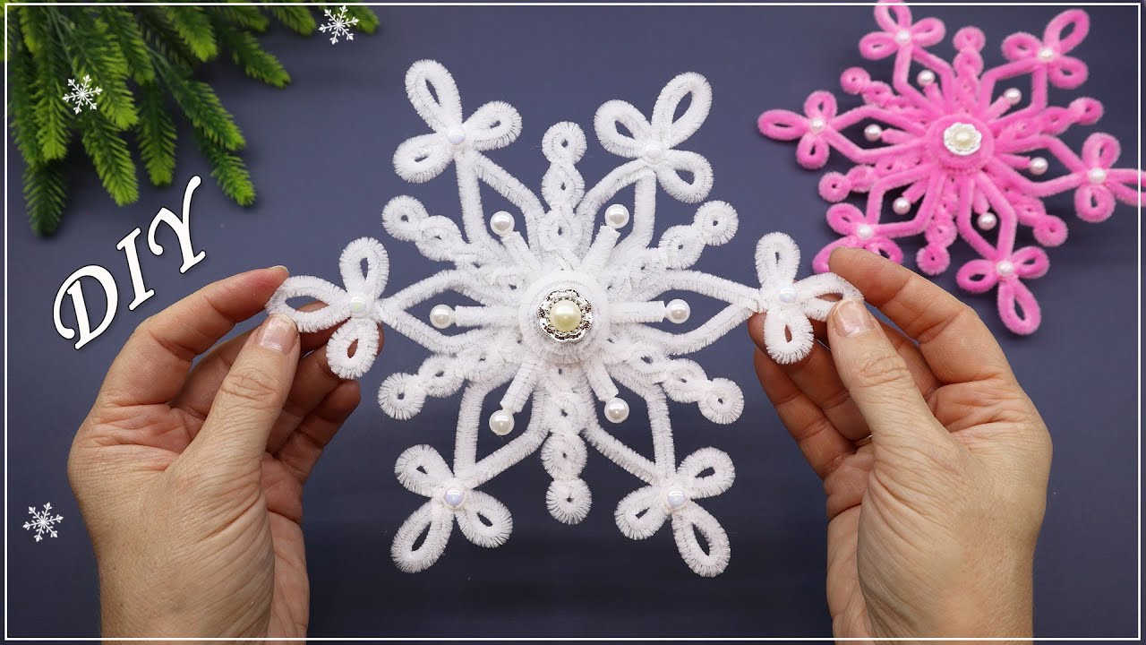 🎄 Рождественские/Новогодние украшения ❄️ СНЕЖИНКА своими руками ❄️