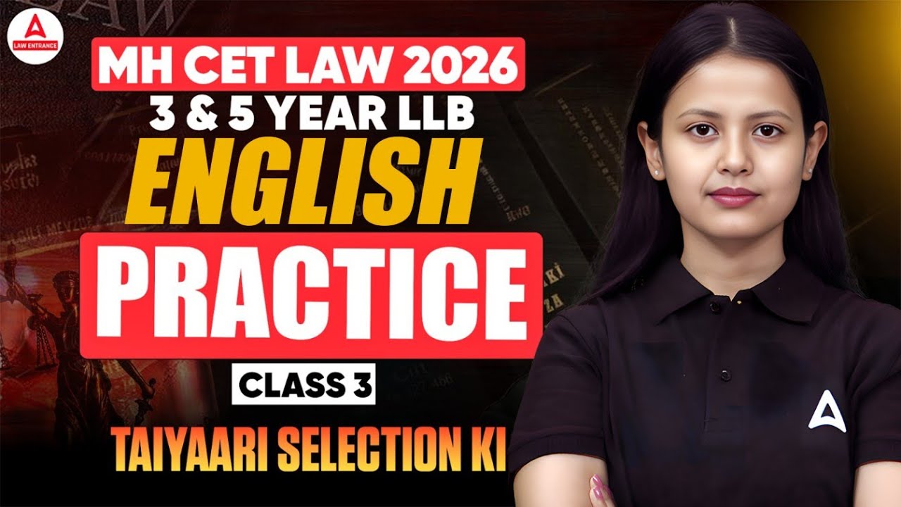 MH CET LAW 2026 | English Practice Class 3 | 3 & 5 Year LLB Preparation | तैयारी Selection की