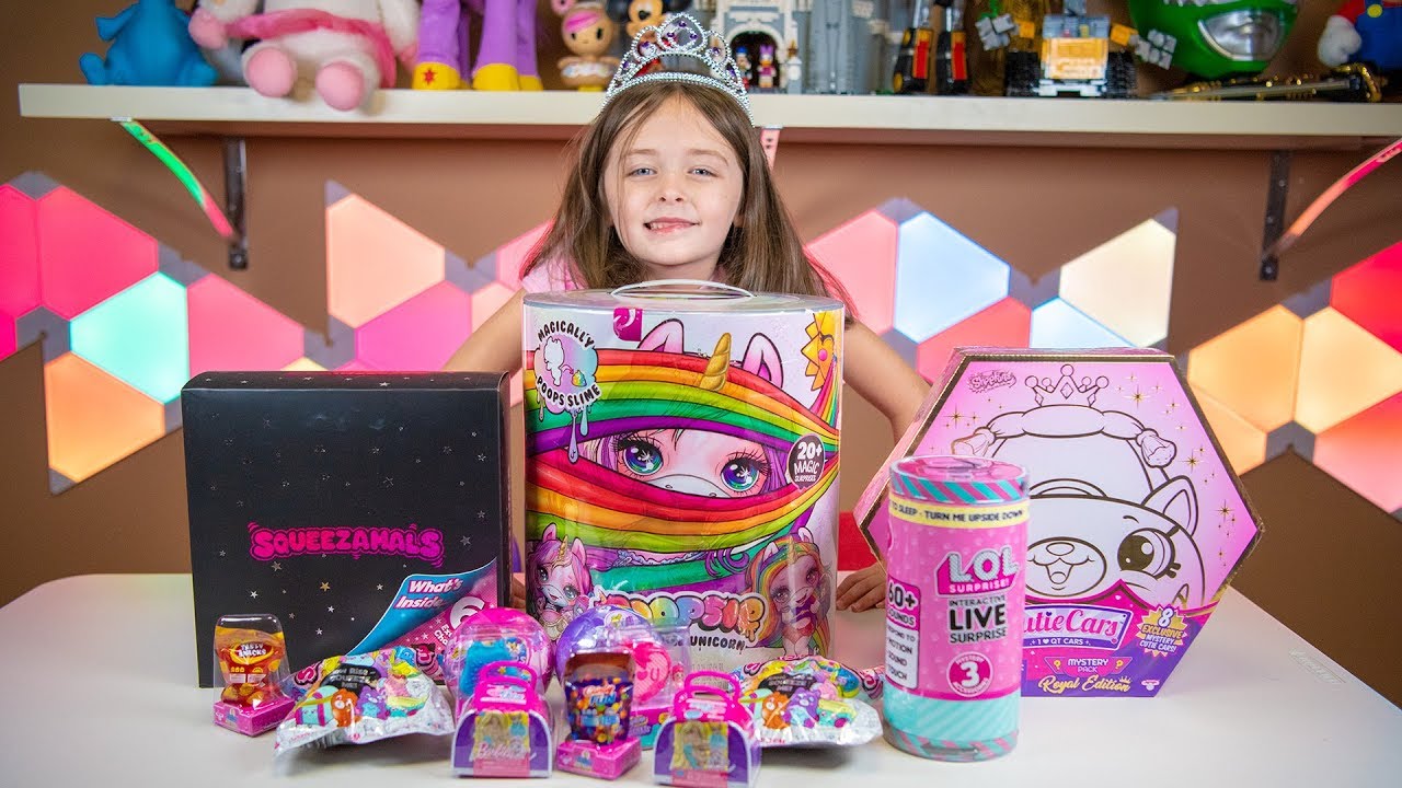 Happy Birthday Emily Unicorn Presents Toys Pikmi Pops Surprise Blind Bags for Girls Kinder Playtime