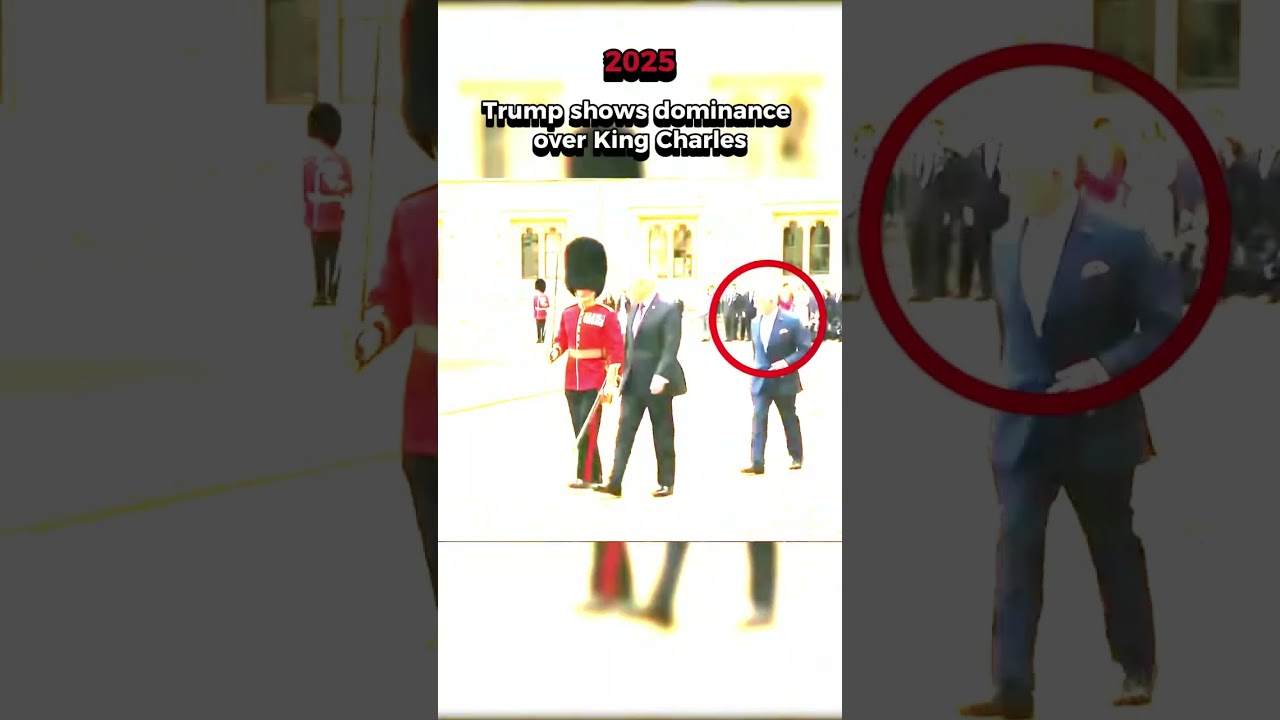 Trump vs King Charles: Coincidence or Disrespect? 🤔#politics #trump  #kingcharles  #shorts