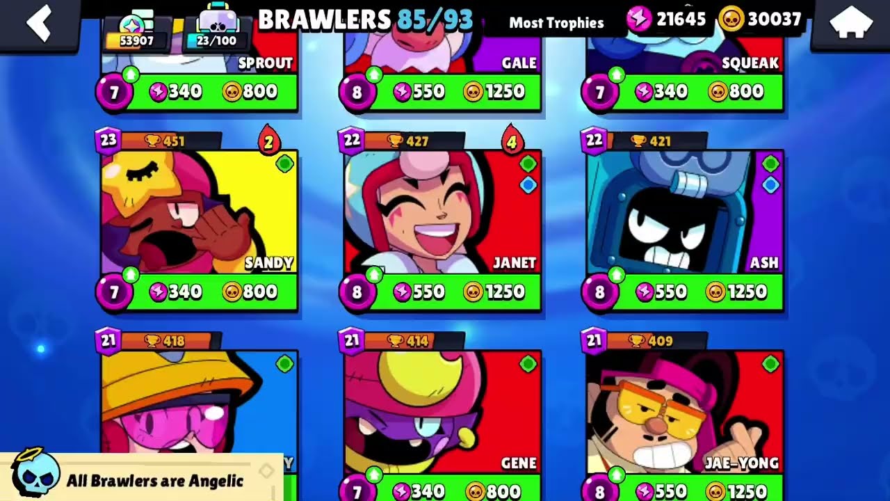 Мой аккаунт Brawl Stars