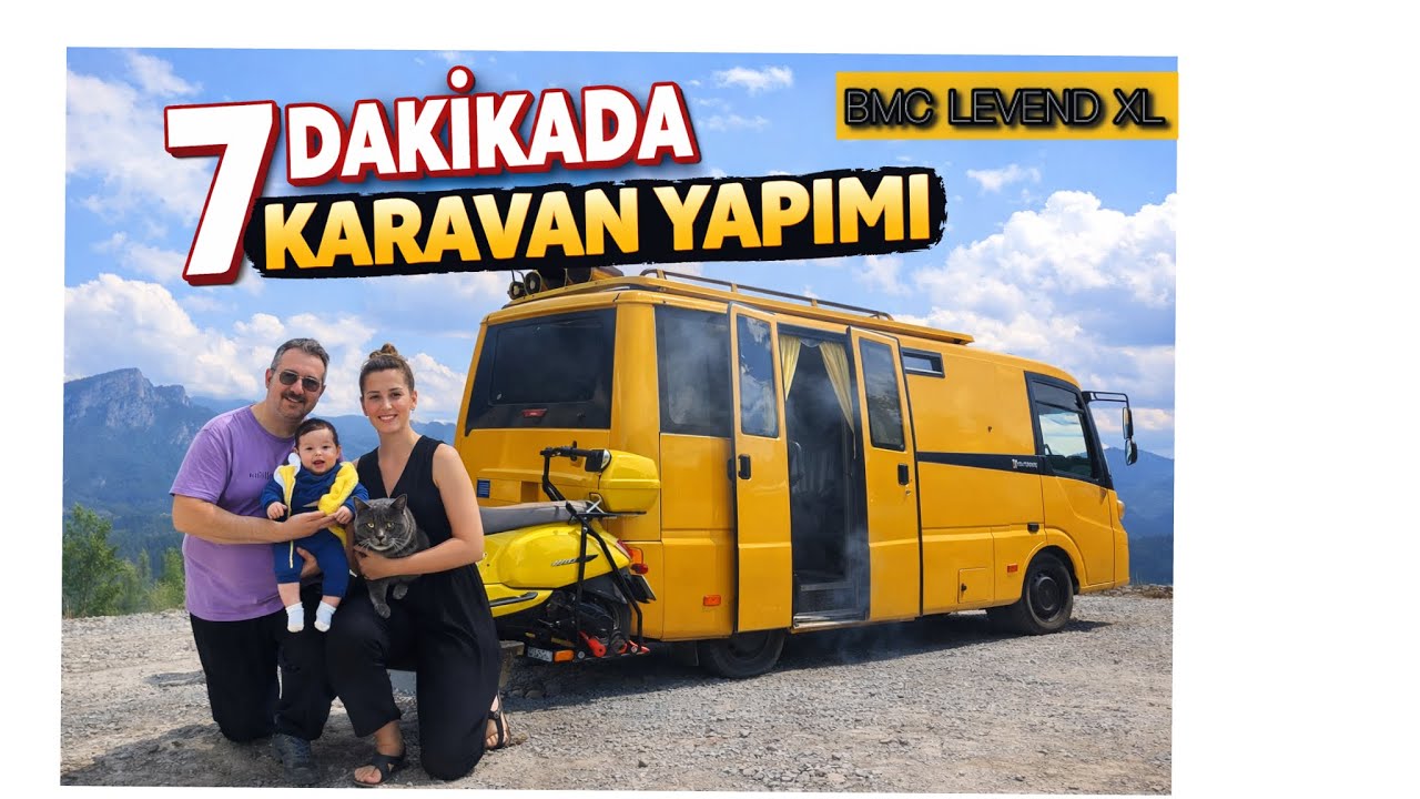 7 Dakikada Karavan Yapımı | Caravan Construction in 7 Minutes #timelapse #vanbuild #vanlife #diy 