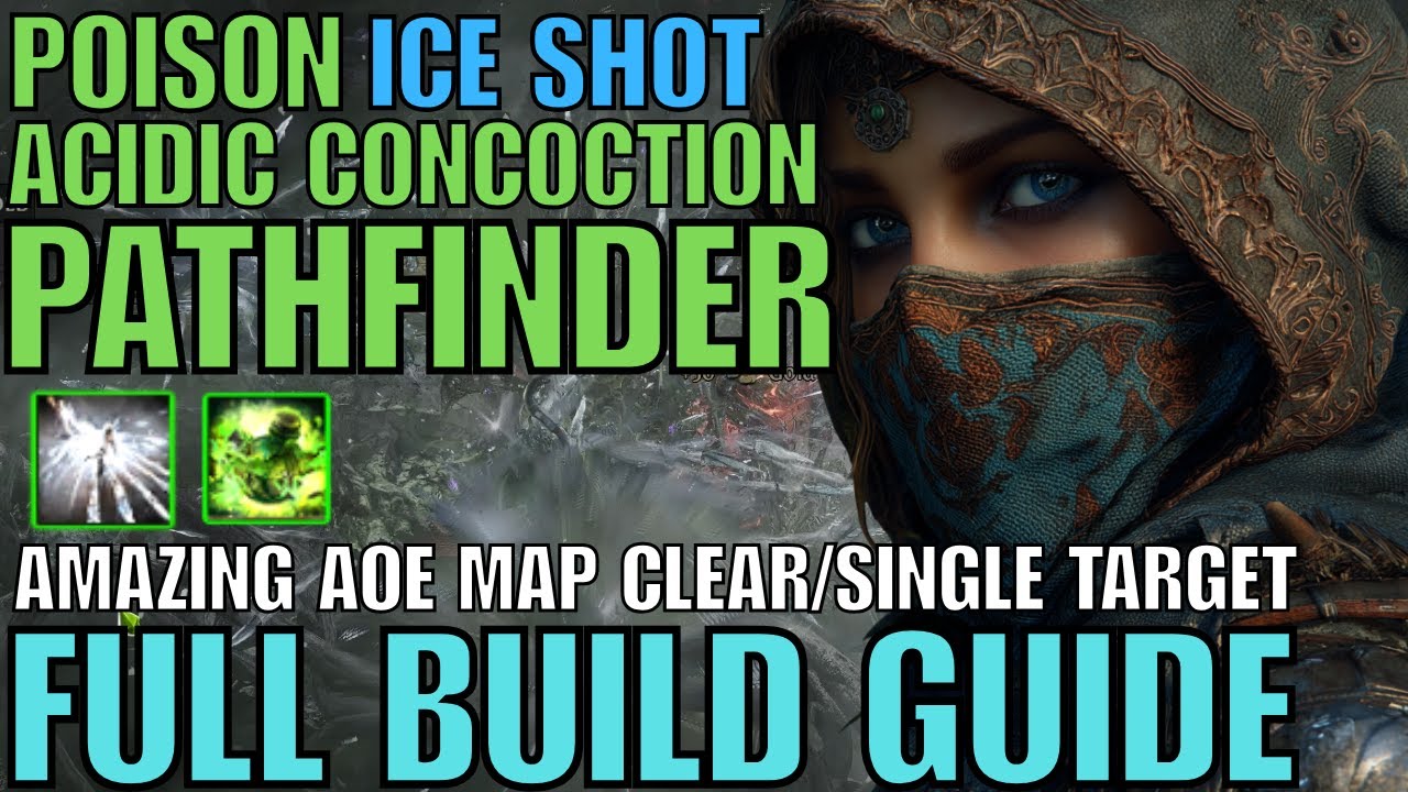 Poison Ice Shot/Acidic Concoction Pathfinder Build Guide Huge AOE Insane Single Target POE2 0.3