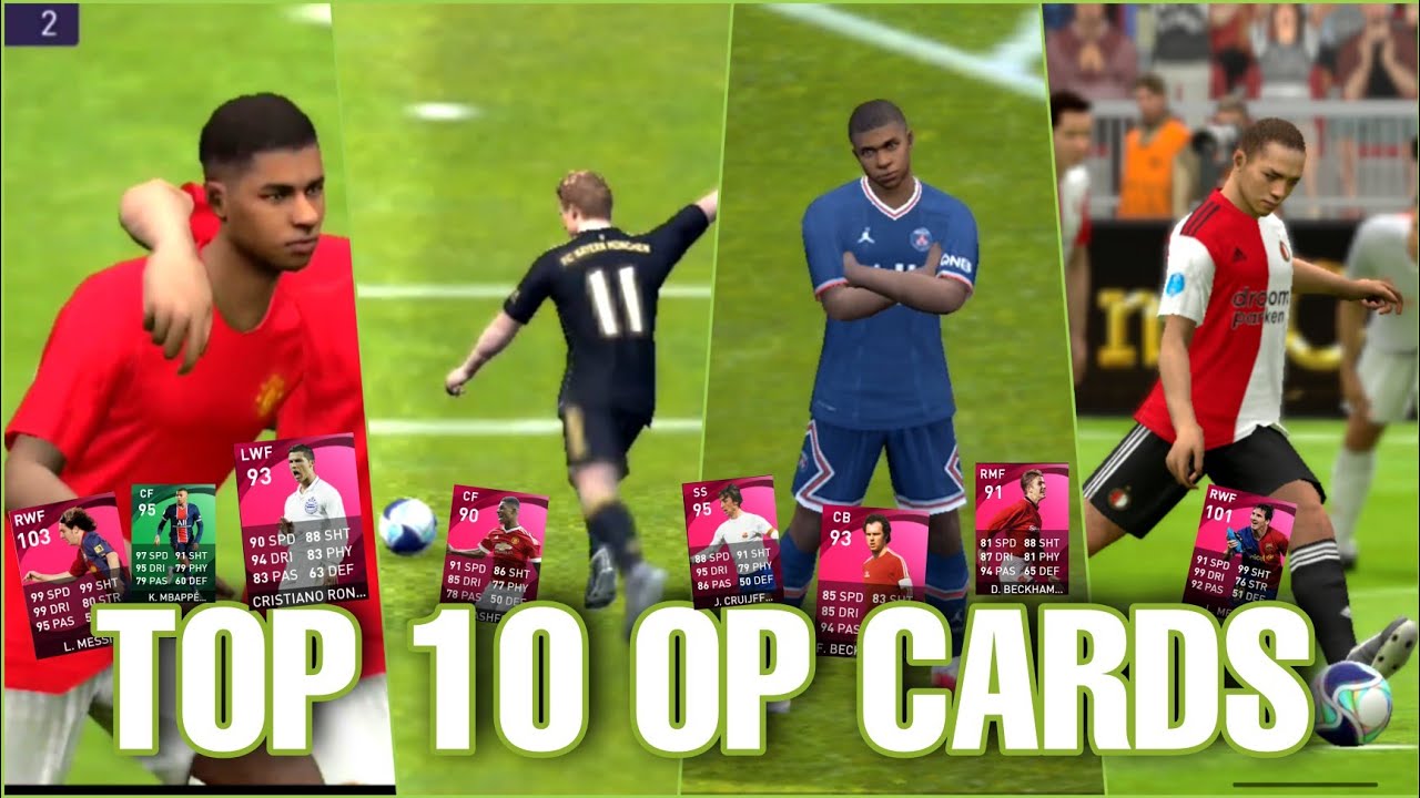 Top 10 OVERPOWERED Cards in Pes Mobile