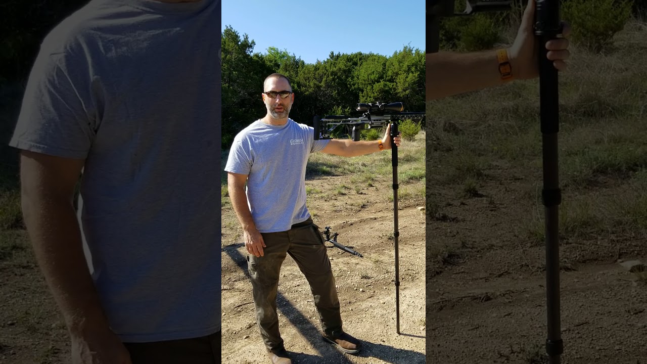 Carbon fiber hunting monopod
