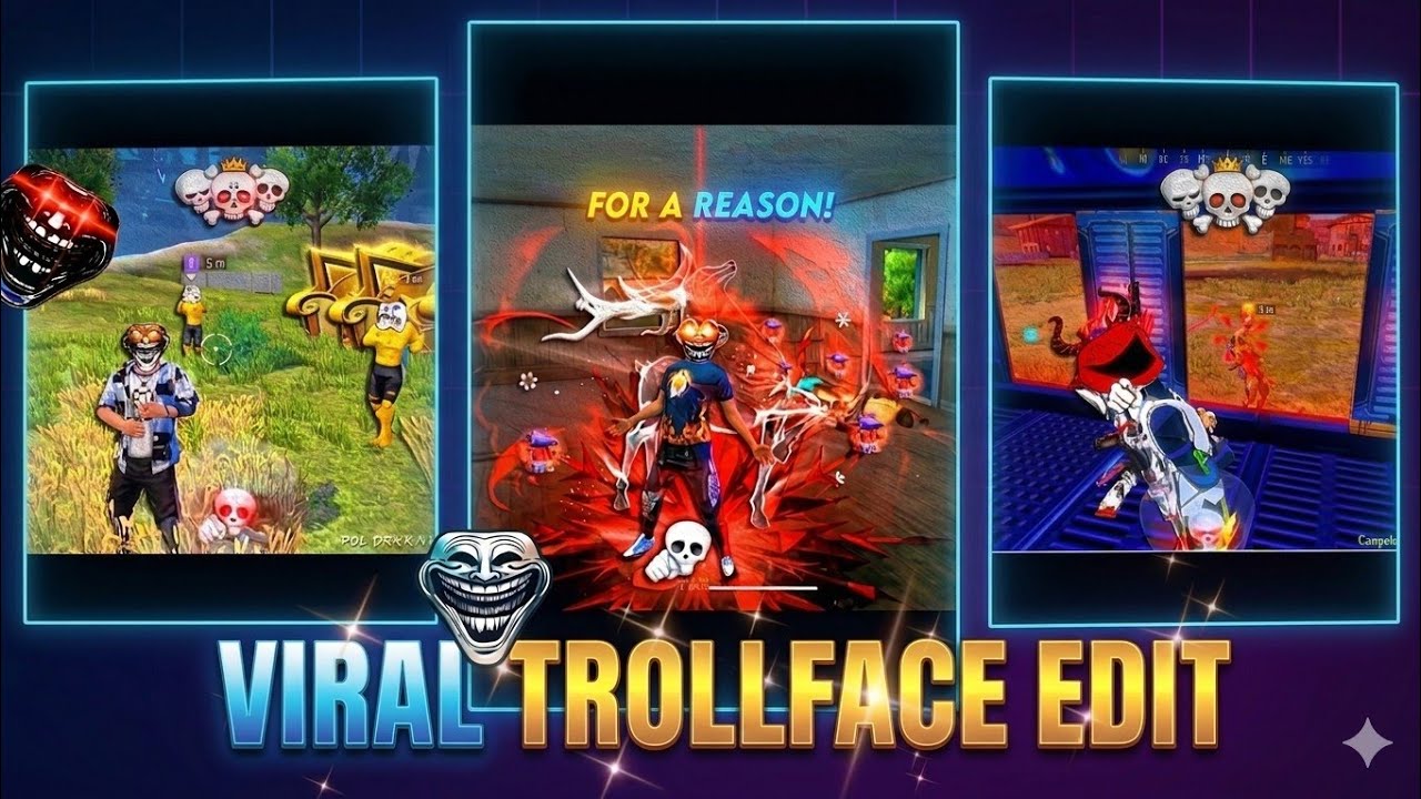 Viral troll face editing 🔥|| free fire troll face editing tutorial in cap cut