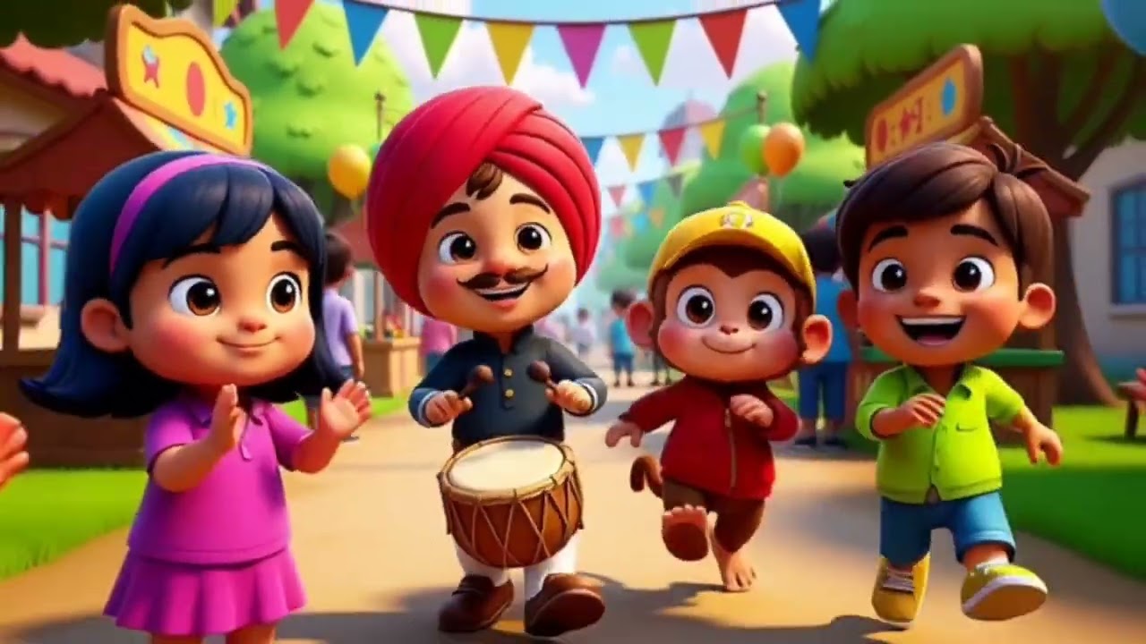Kalu Madari Aya |Dekho Dekho Kalu Madari Aya Bandar dance |Hindi Rhymes |Popular kids rhymes! 