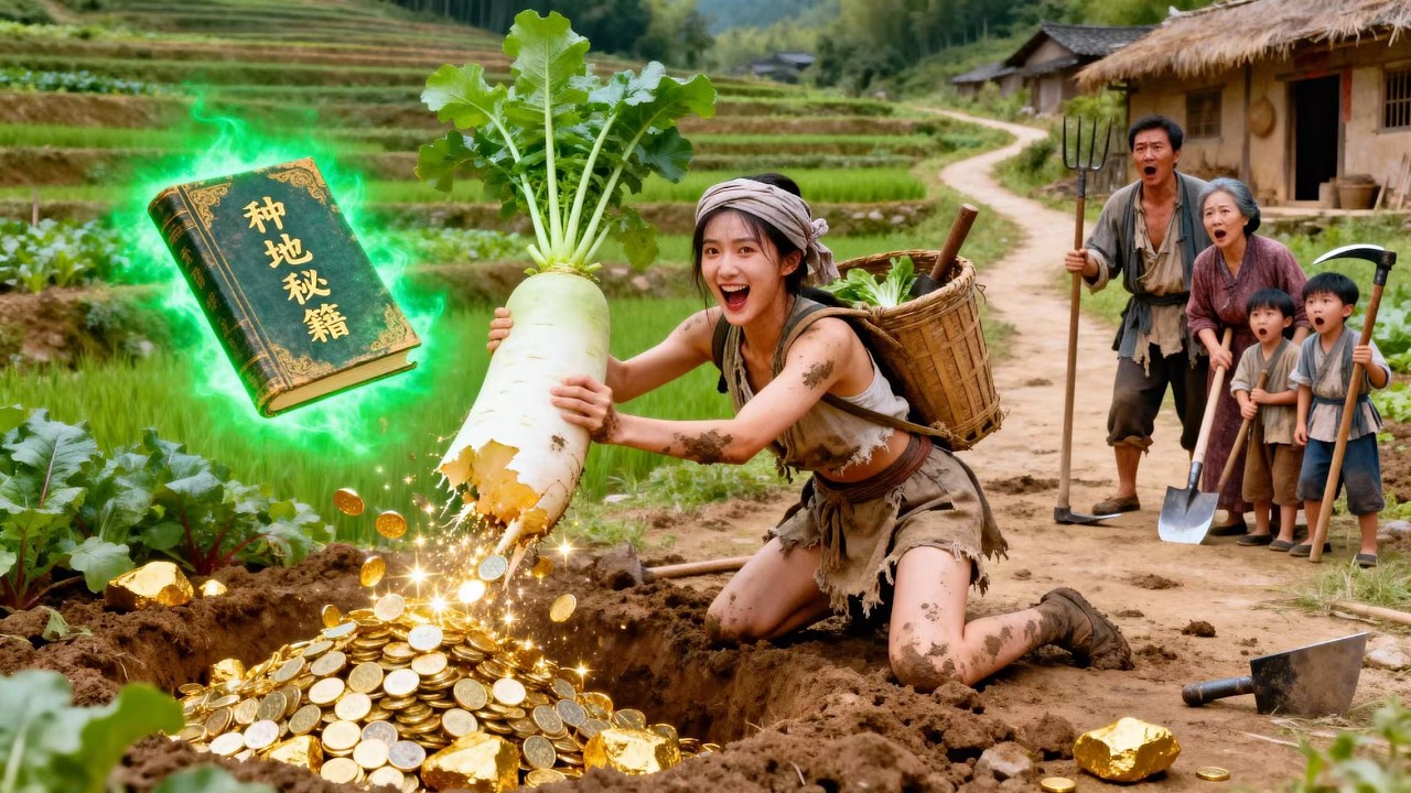 養女被富豪送回窮山村自生自滅！誰料她覺醒種地秘籍，靈菜治百病，全城權貴排隊求購，富豪哭著求認親！#短劇 #drama #電影