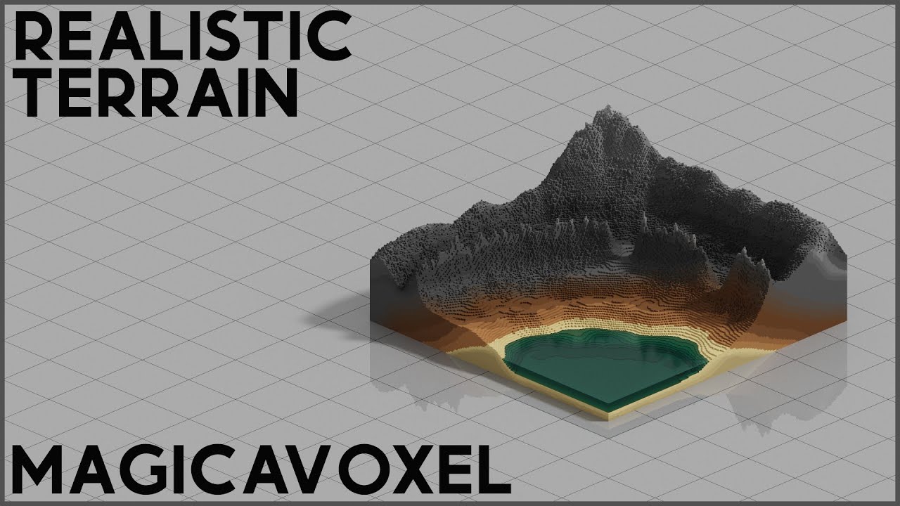 MagicaVoxel Tutorials EP2: Step by Step Guide on Realistic Terrain in MagicaVoxel