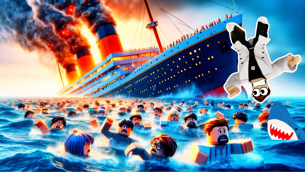 UCIEKAM Z TONĄCEGO TITANICA 🚢⚓! w ROBLOX 🛳