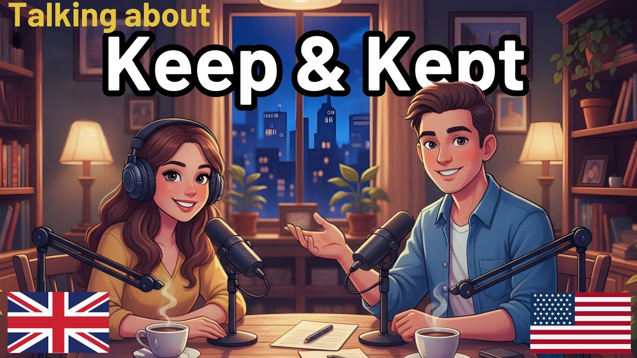 Master How to Use “Keep & Kept” in English | Beginner English Podcast (A2–B1)