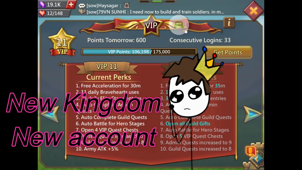 Lords Mobile! New Kingdom! New Account!