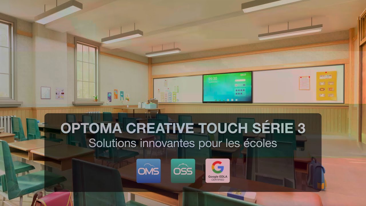 Optoma 3-Series Creative Touch Interactive Flat Panel Display (French)