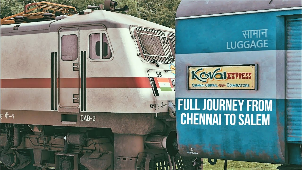 Chennai Central to Salem in Indian Train Simulator with Loco Pilot Radio
